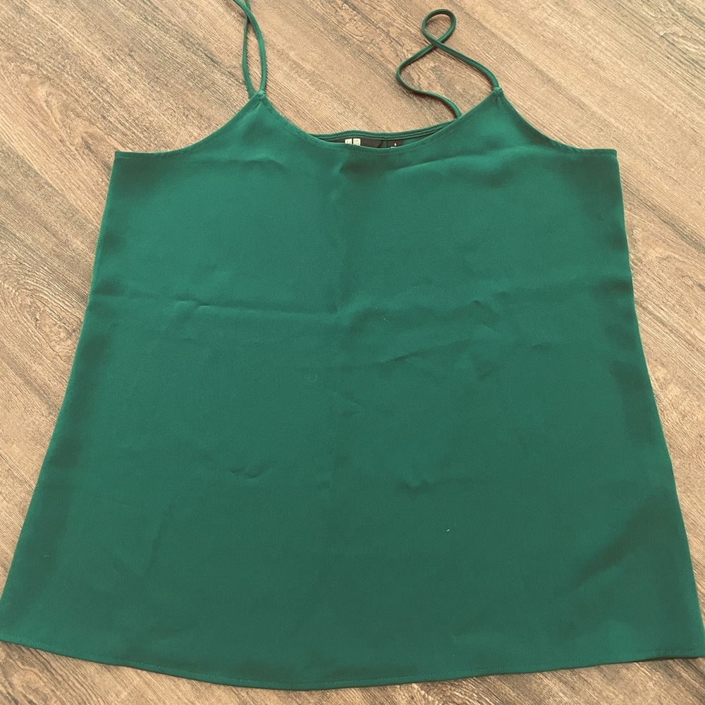 Green cami spaghetti top